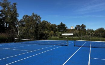 A tennis court in Southampton