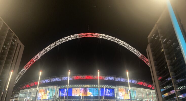 Wembley Stadium after the Women's Finalissima