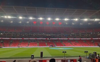 Wembley Stadium before kick off.