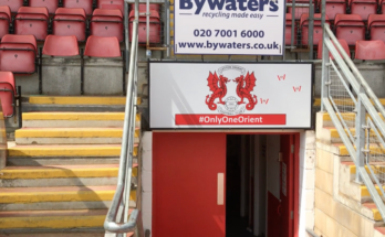 Picture of the walkout tunnel at Gaughan Group Stadium, the home of Leyton Orient Football Club.