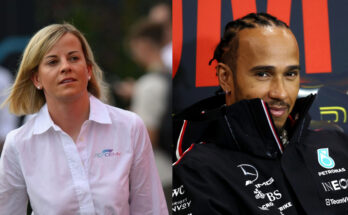 Lewis Hamilton and Susie Wolff side by side FIA