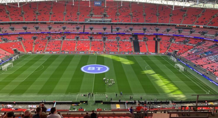 Wembley Stadium, the last time the Three Lions played an Alzheimer's Society Friendly.