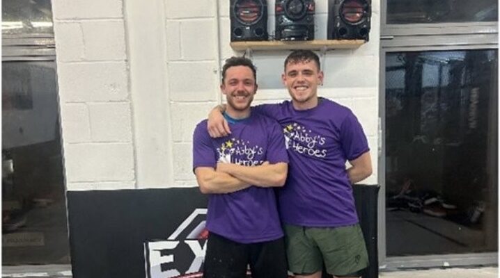 Man stands with training partner