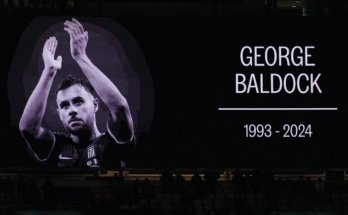 Tribute paid to late Greek international George Baldock at Wembley stadium ahead of England's Nations Leaue game vs Greece