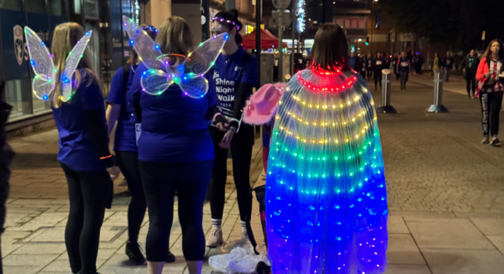 The Southampton Streets were lit up last week for the Cancer Research Shine Walk