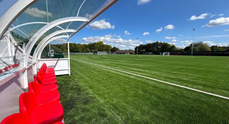 A picture of the new pitch from the dugout