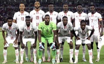 The Sudan national football team team photo before an African Cup of Nations qualifying match.