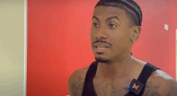 Solent Kestrels guard, Andre Arissol being interviewed.