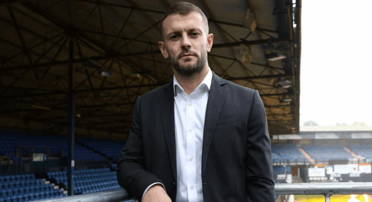 Jack Wilshere posing as Luton Head Coach