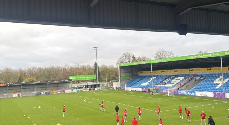 Southampton women training before their match vs Durham in the WSL 2