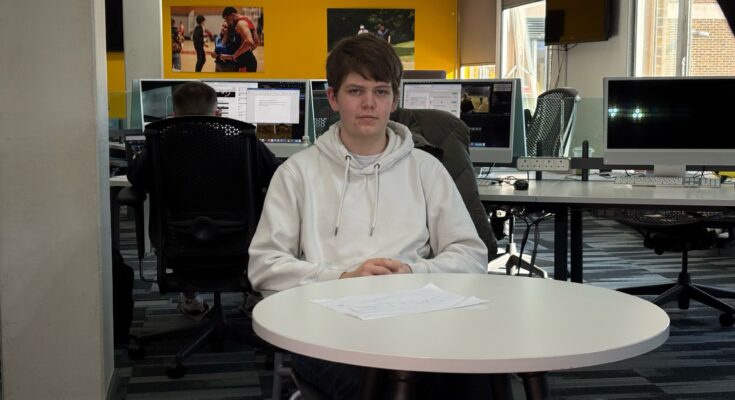 Ben Growdon in presenting action.