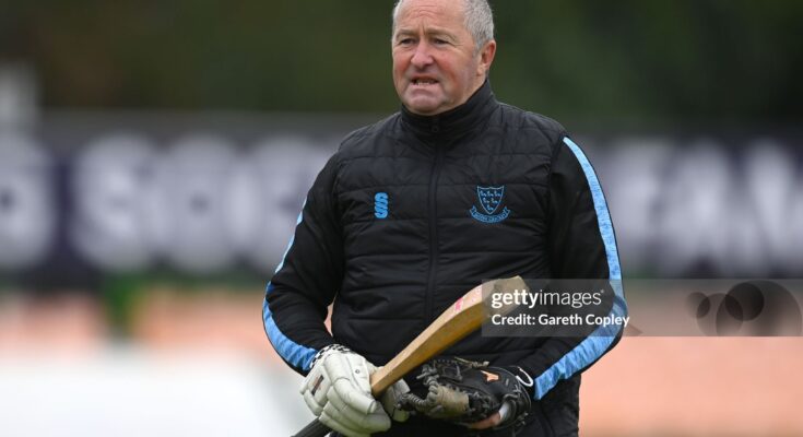 LEICESTER, ENGLAND - MAY 12: Sussex coach Paul Farbrace during the LV= Insurance County Championship Division 2 match between Leicestershire and Sussex at Uptonsteel County Ground on May 12, 2023 in Leicester, England. (Photo by Gareth Copley/Getty Images)