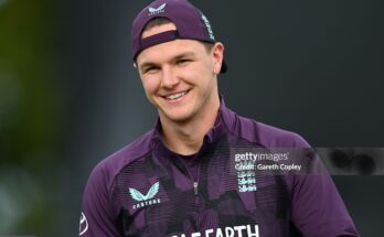 DUBLIN, IRELAND - SEPTEMBER 16: Sonny Baker of England during a nets session at Malahide Cricket Club on September 16, 2025 in Dublin, Ireland. (Photo by Gareth Copley/Getty Images)