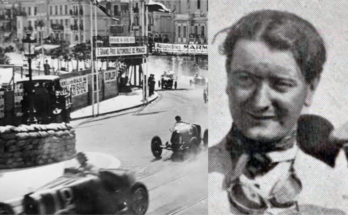 On the left of the screen, a picture of the cars of the 1929 Monaco Grand Prix. On the right, the winner of that race, William Grover-Williams.
